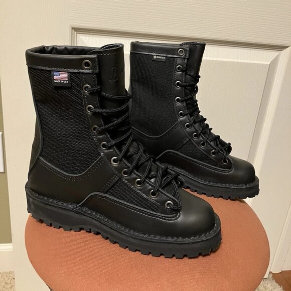 DANNER Acadia Boots 8" Gore-Tex 21210 BLACK Made in USA Sz 5 NEW! - Picture 1 of 11